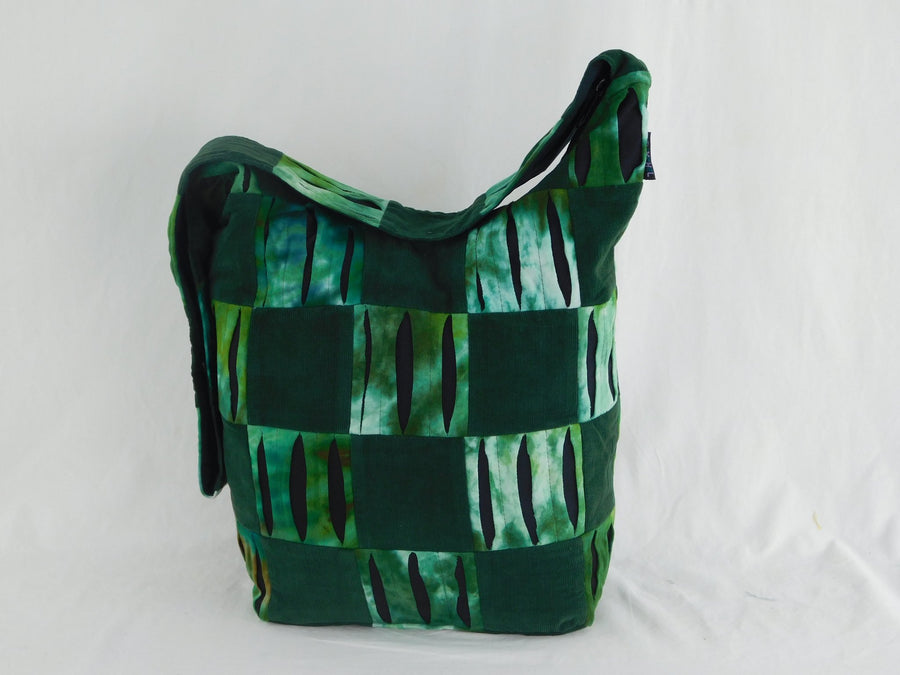 Ixchel Patchwork Corduroy & Razor Cut Tie Dye Bag