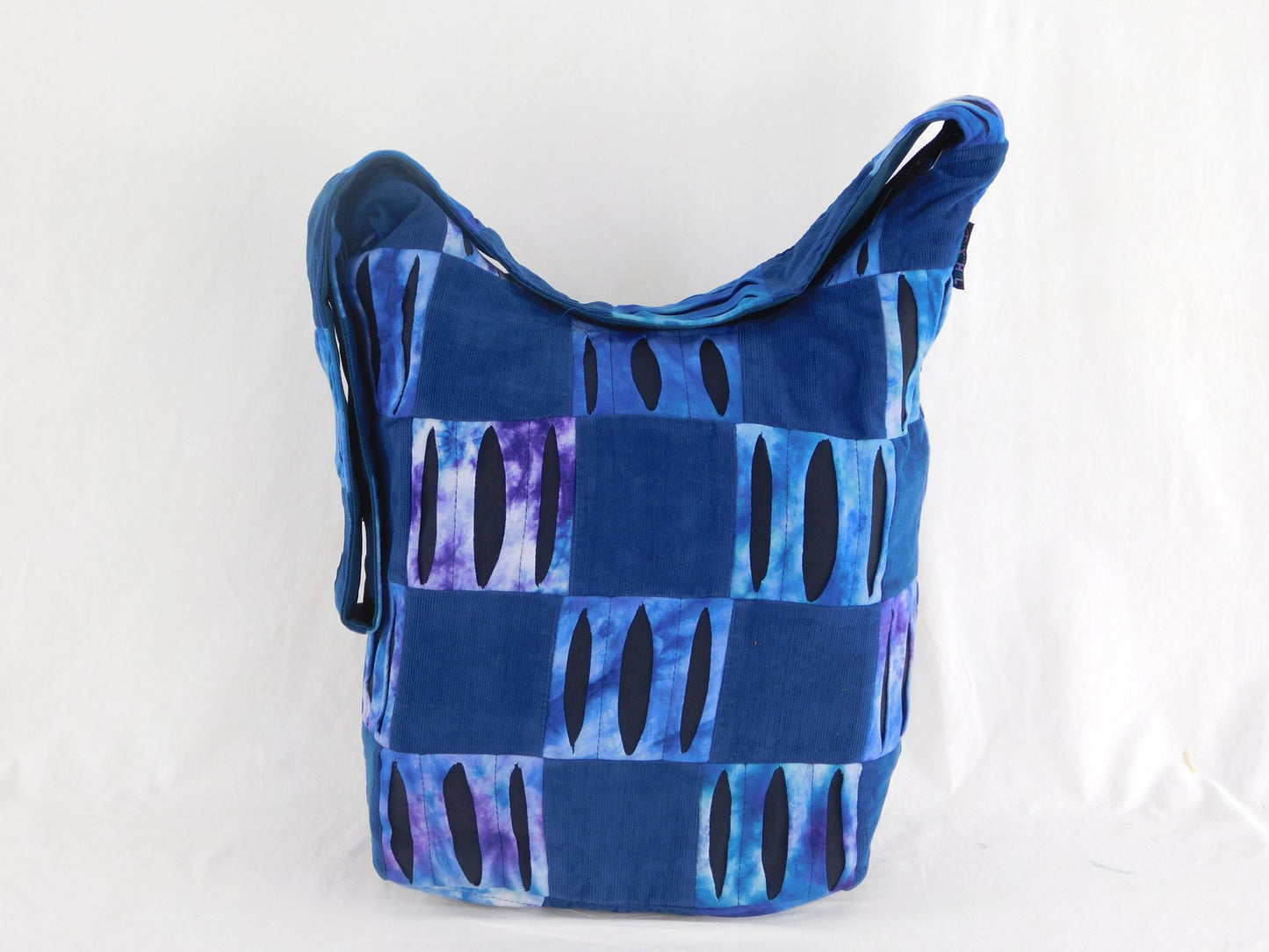 Patchwork Corduroy & Razor Cut Tie Dye Bag