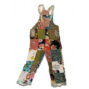 Cotton Patchwork Overalls