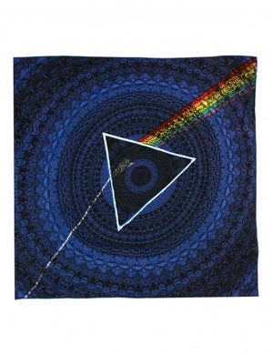Pink Floyd Dark Side of the Moon Shadow Bandana - Blue