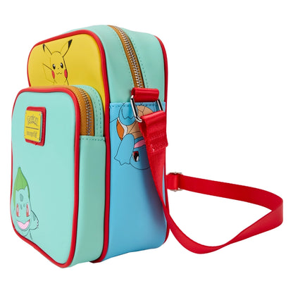 Loungefly Pokémon Color Block Starters Crossbody Bag SALE