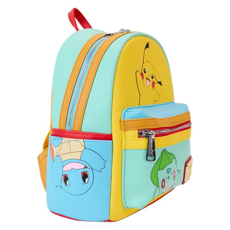 Loungefly Pokémon Color Block Starters Mini Backpack SALE