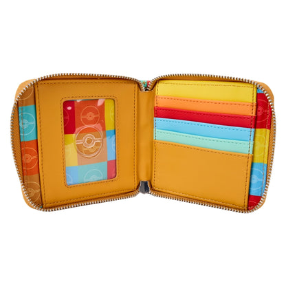 Loungefly Pokémon Color Block Starters Zip Around Wallet SALE