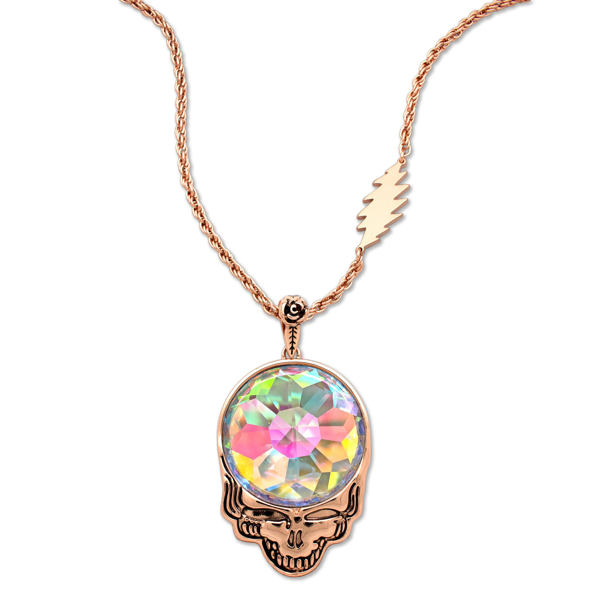 Steal Your Face Prism Necklace | Rose Gold