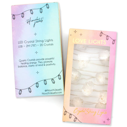 Love Lights ~ Crystal String Lights ~ Quartz Crystal