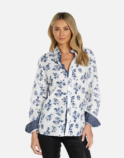 Torry Flower Well Boyfriend Shirt