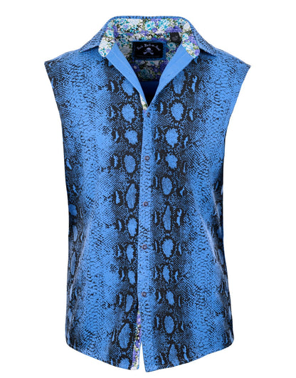 Sleeveless Lizard King Blue