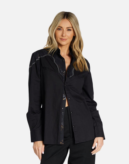 Torry Orange Blossom Boyfriend Shirt