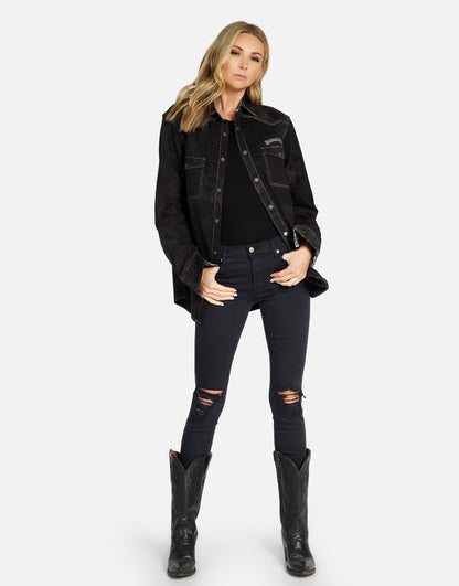 Delfino Time is Running Out Boyfriend Jacket