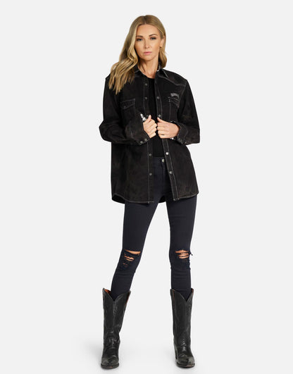 Delfino Time is Running Out Boyfriend Jacket