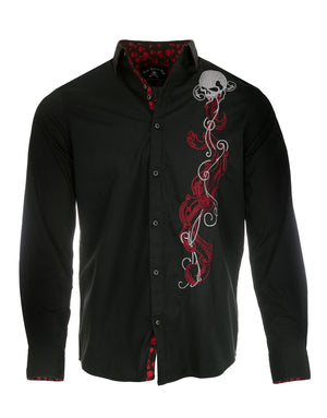 Smoking Skull Black