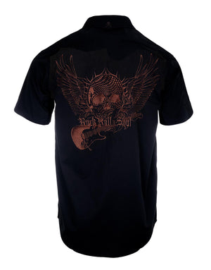 S/S Flying Skull & Guitar