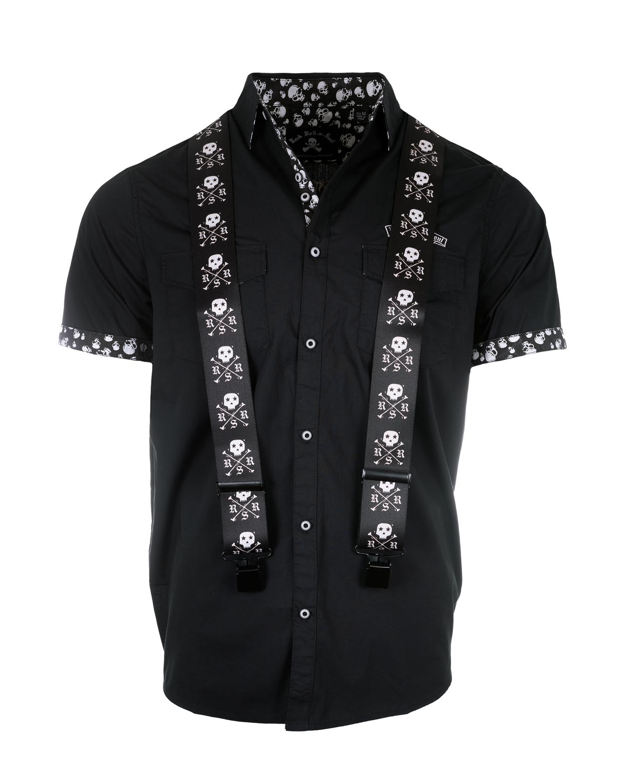 Iconic Skull X Bones Suspenders
