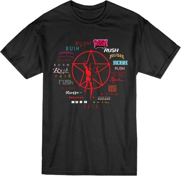 Rush Through Time Black T-Shirt