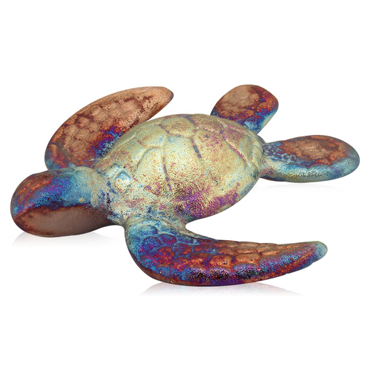 Raku Potteryworks Copper Sea Turtle - Small SALE