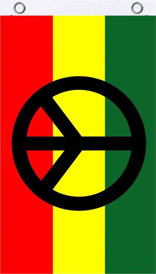 Rasta Peace Flag 3'x5' SALE
