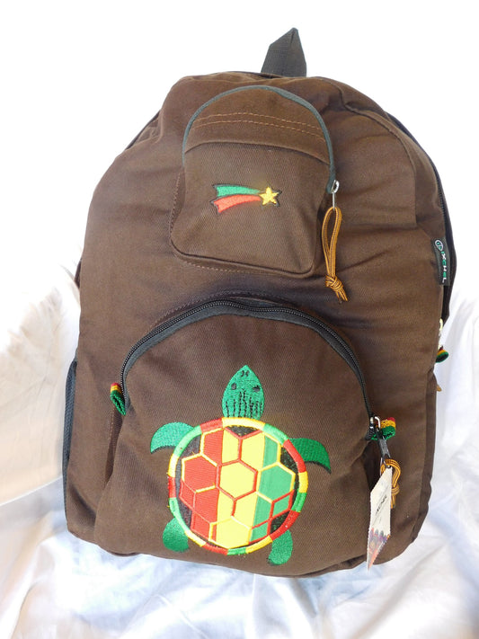 Rasta Terrapin Denim Backpack SALE