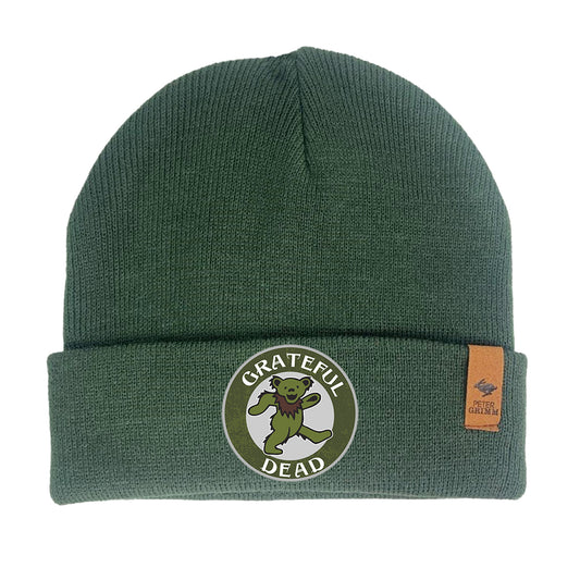 Grateful Dead River Beanie Hunter Green