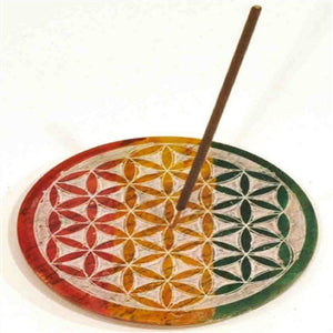 Round Stone Flower Incense Burner SALE