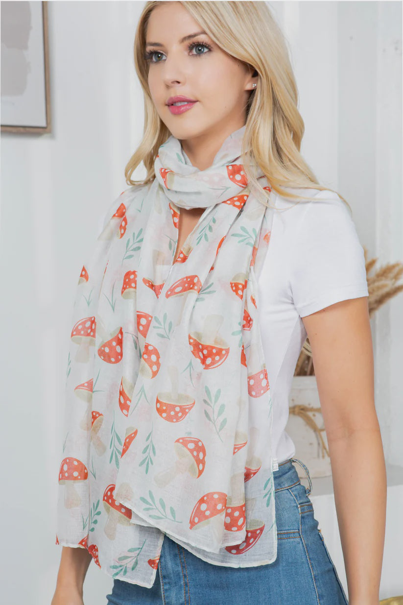 Red Mushroom Scarf SALE