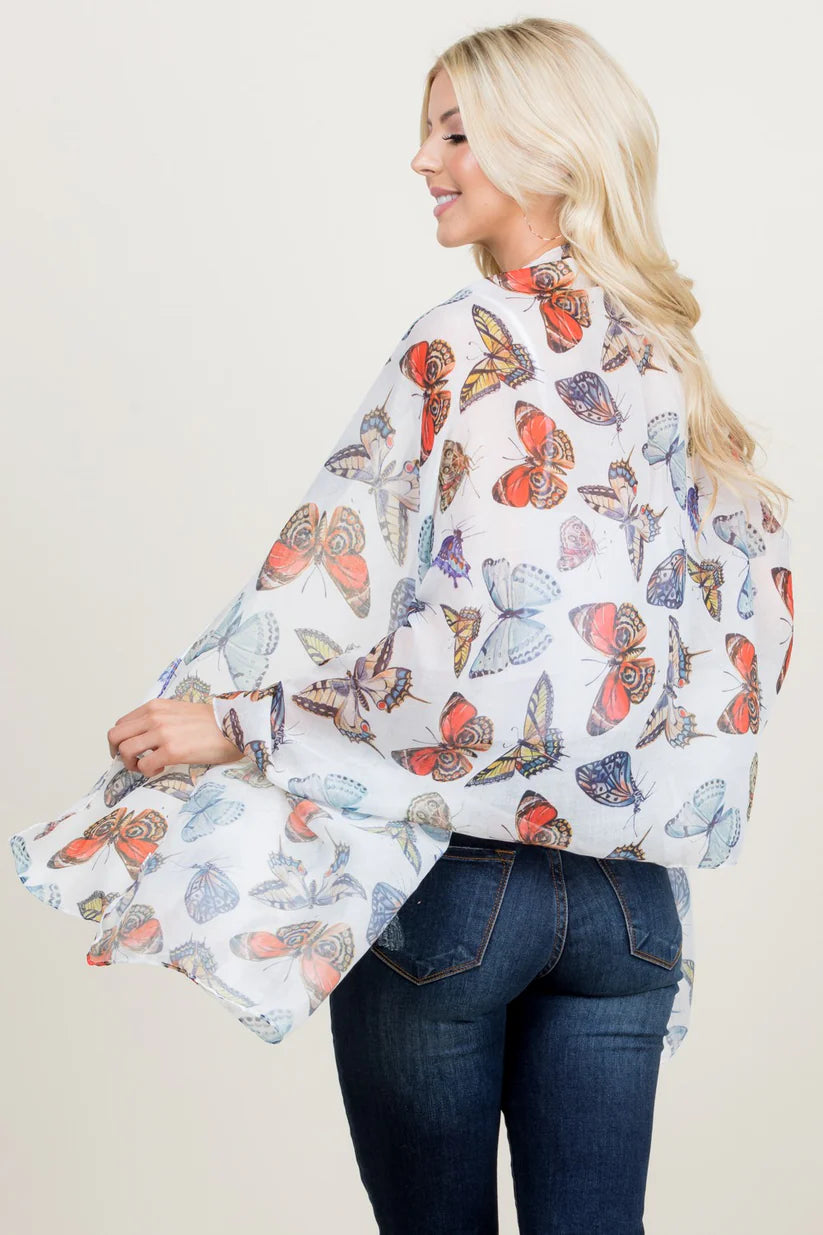 Butterfly Print Scarf SALE