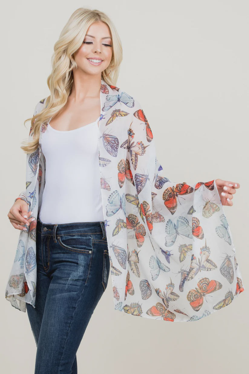 Butterfly Print Scarf SALE