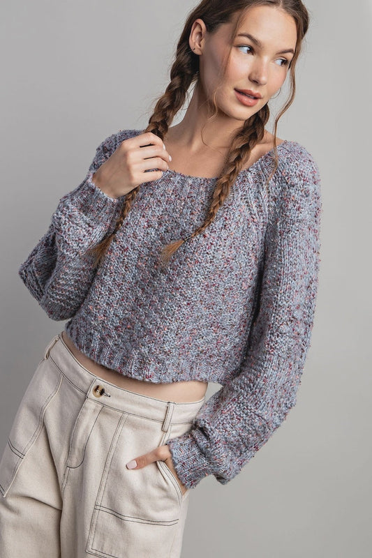 Cropped Knit Sweater SALE
