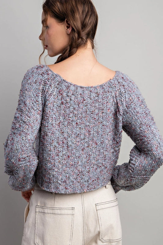 Cropped Knit Sweater SALE