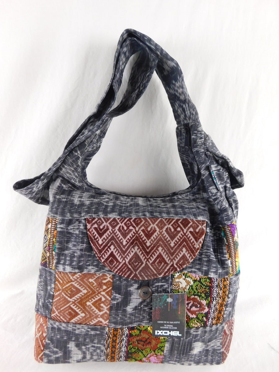 Ixchel Saddle Bag in Hand Woven & Brocaded Native Cotton