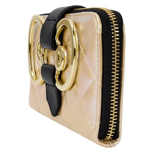 Loungefly Sanrio Hello Kitty 50th Anniversary Gold Zip Around Wallet SALE