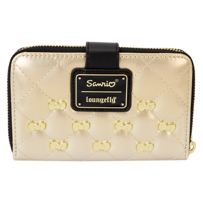 Loungefly Sanrio Hello Kitty 50th Anniversary Gold Zip Around Wallet SALE