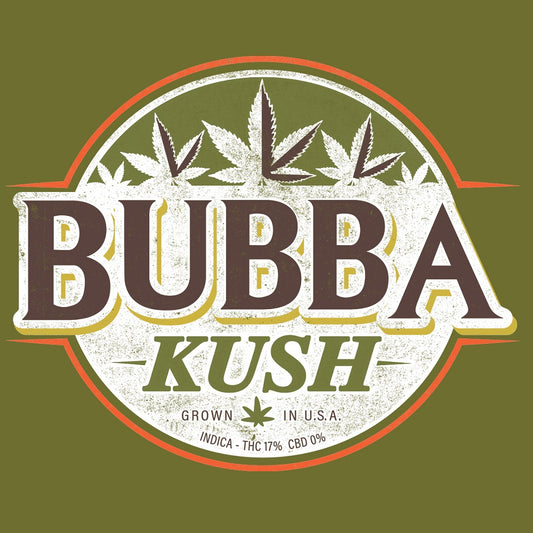 Seven Leaf Bubba Kush Strain T-shirt