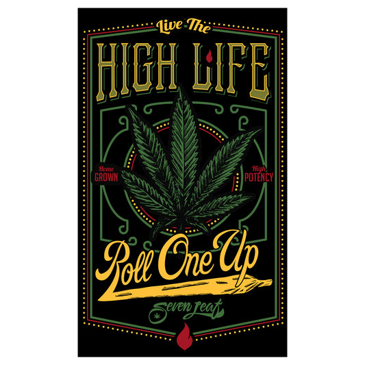 Seven Leaf Live the High Life Sticker
