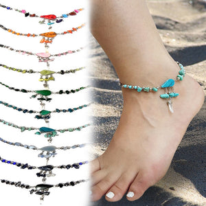 Shakira Style Anklet With Stone and Crystal