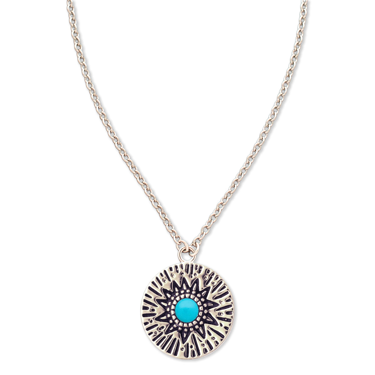 Circles Around the Sun Birthstone Necklace | Silver