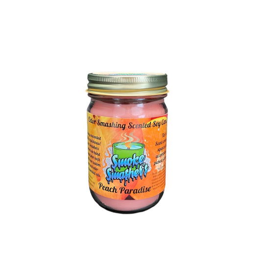 Smoke Smashers Odor Smashing Scented Soy Candle - Peach Paradise
