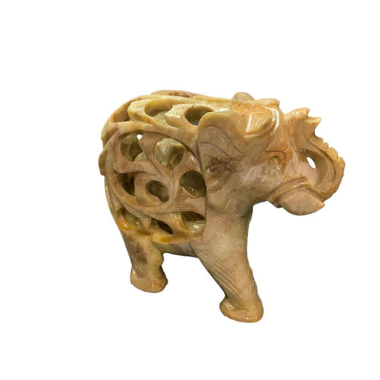 Soapstone Elephant - 4"