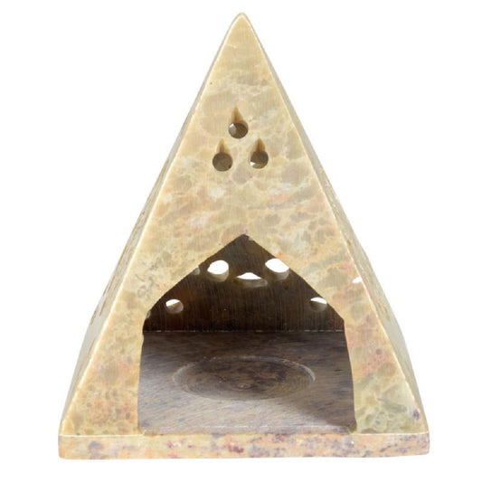 Soapstone Pyramid Cone Incense Burner
