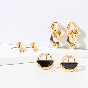 Soul Stacks Black Agate Terra Stone Mix & Match Earring Stack SALE