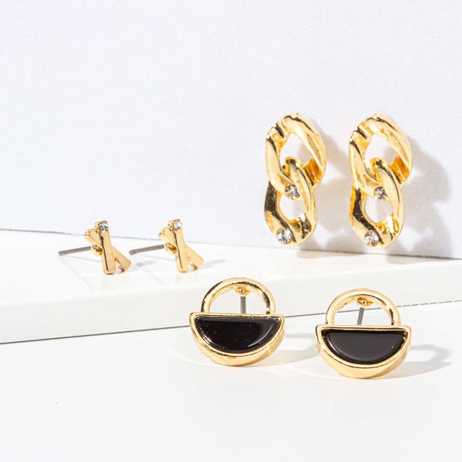 Soul Stacks Black Agate Terra Stone Mix & Match Earring Stack SALE