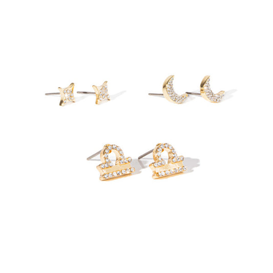 Soul Stacks Libra Star Sign Mix & Match Earring Stack