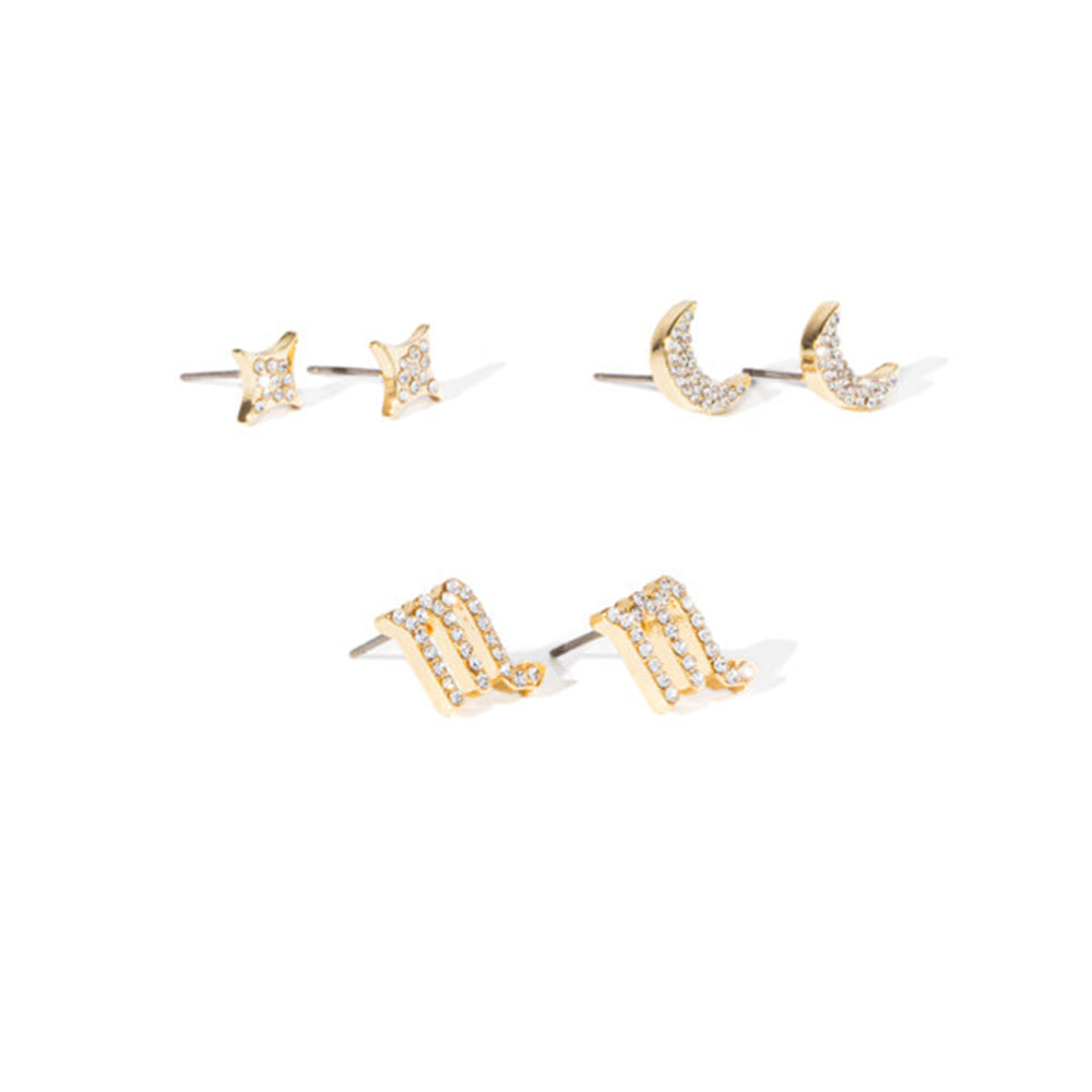 Soul Stacks Scorpio Star Sign Mix & Match Earring Stack