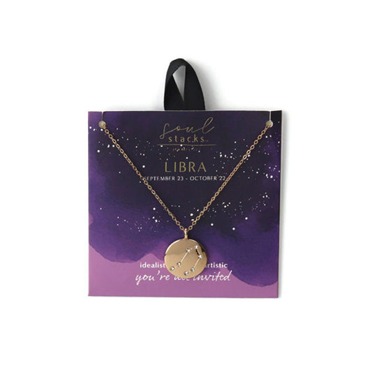 Soul Stacks Star Sign Libra Pendant
