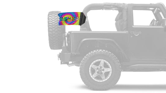 Grateful Dead Dancing Bears 12"x18" Forever Wave Flag for Jeep Wrangler JLU 4-Door 2018-Present