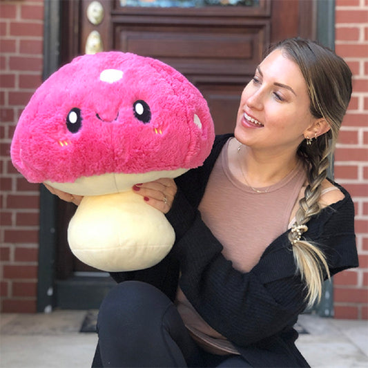 Squishable Pink Mushroom - 15"