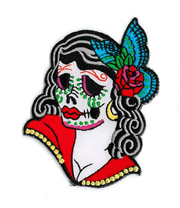 Sugar Skull Lady Patch SALE
