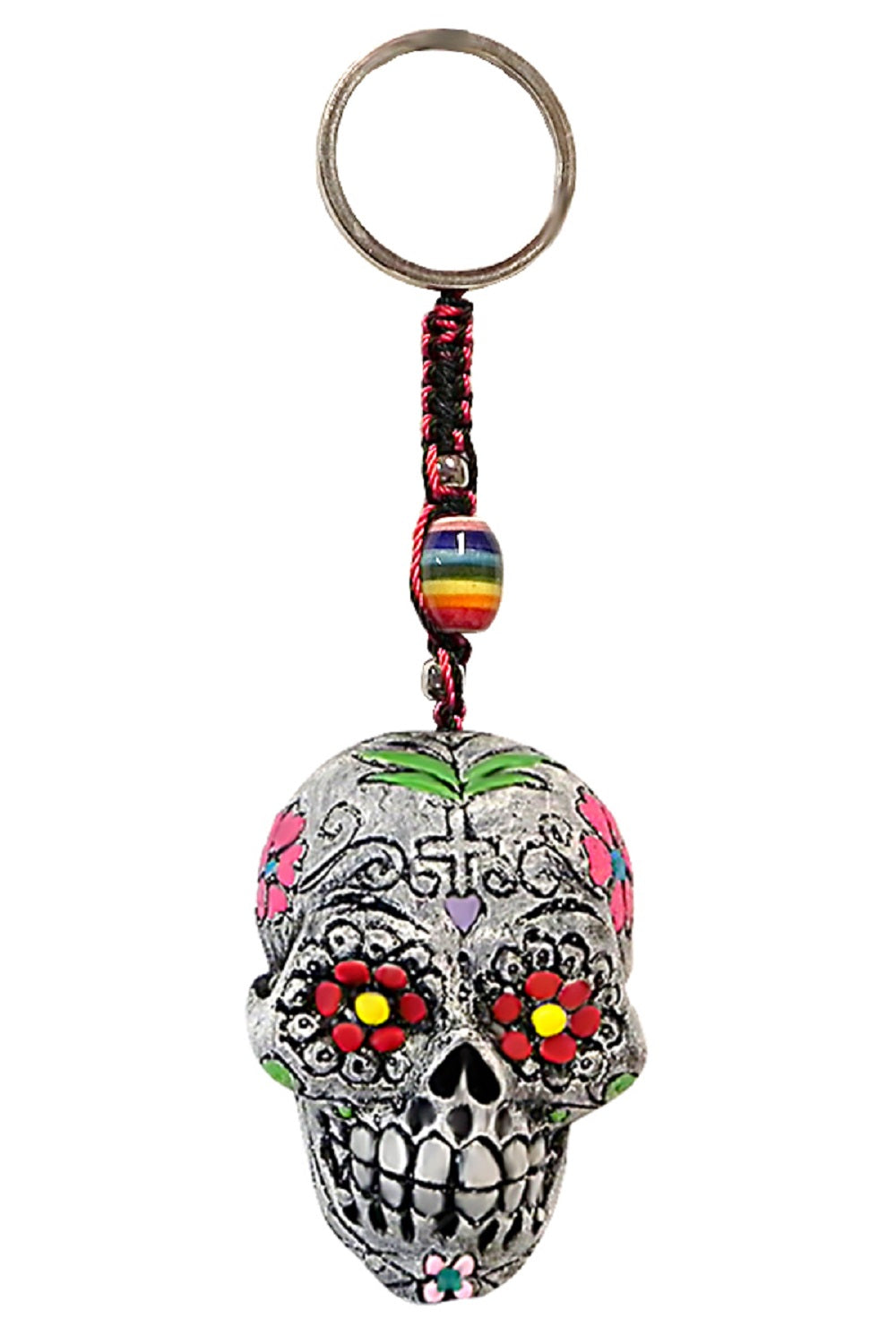 Sugar Skull (White) Keychain SALE