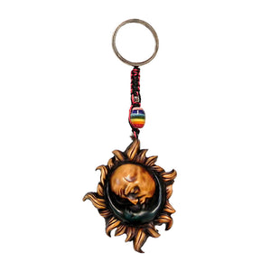 Sun and Moon Keychain