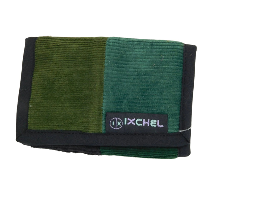 Ixchel Three Fold Patchwork Corduroy Wallet
