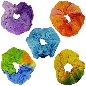 Soft Tie Dye Hair Scrunchie - Assorted